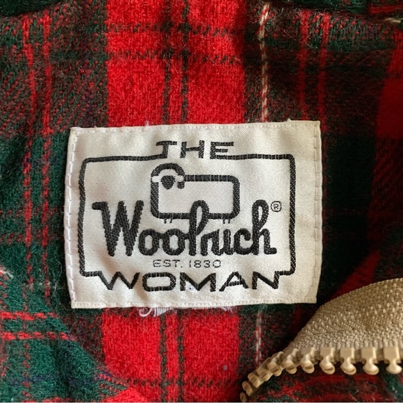 Vintage 80s Woolrich Tan Plaid Flannel Lined Hooded Anorak Utility Jacket Medium - Picture 16 of 16